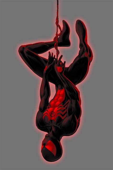 #Spiderman#Black #Suit #Fan #Art. (Red Lantern Black Suit Spiderman) By ...