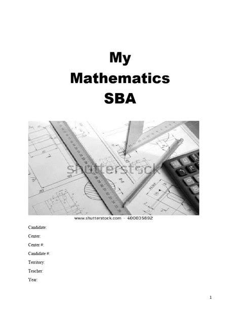 Math Sba Sample 2018 Pdf Area