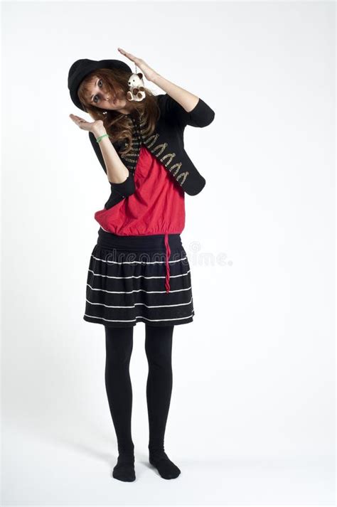 Masked Blonde Girl Posing Stock Photo Image Of Madness