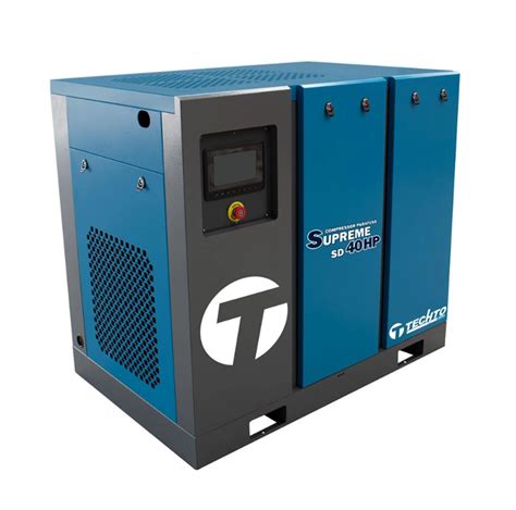 Compressor De Ar Parafuso Techto SD 40HP Supreme Ar Direto 220V