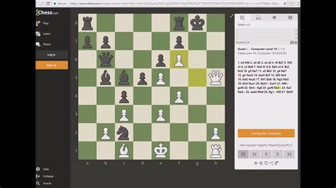 Beat Chess Stockfish Level In Moves Youtube