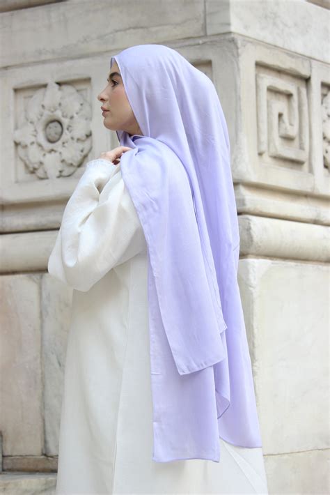 Lavender Modal Plain Hijab Soft Airy High Quality Hijabs