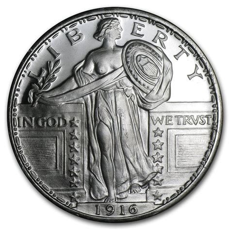 Buy 1 Oz Silver Round Standing Liberty Apmex