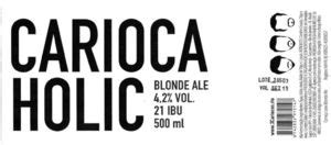 Drink Label Carioca Holic Blonde Ale Cervejaria Lagos BrazilCol BR BEER