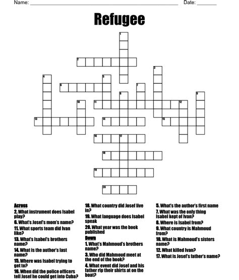 Refuge Word Search Wordmint