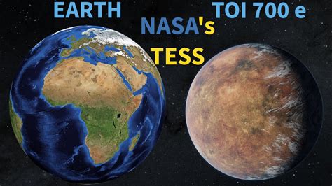 Nasa S Tess Revealed Toi 700 E Exoplanet In Toi 700 System S Habitable Zone Youtube