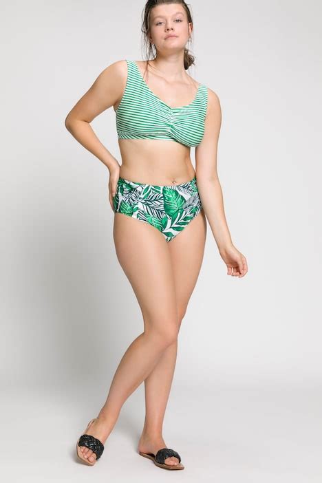 Bas De Bikini Imprim Floral Drap Sur Les C T S Taille Haute