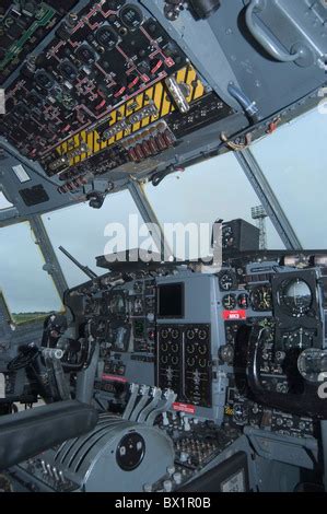 cockpit lockheed   hercules stock photo alamy