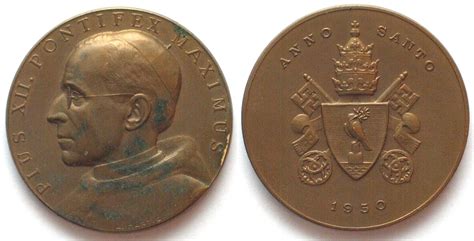 Vatikan Medaillen Pius Xii Bronzemedaille Heiliges Jahr V A