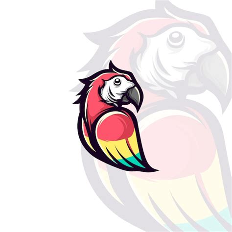 Premium Vector Parrot Mascot Illustration