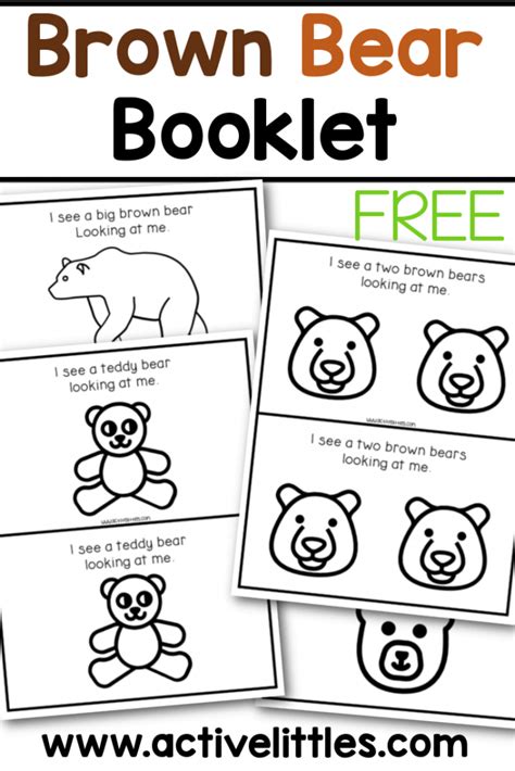 Printable Brown Bear Book