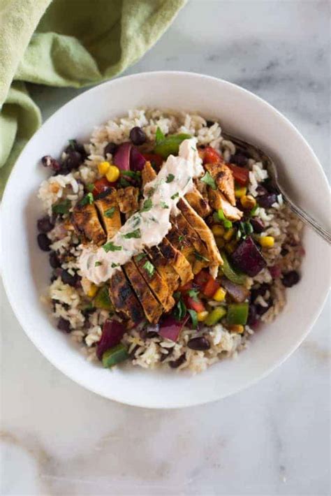 Honey Lime Chipotle Chicken Fajita Bowls Tastes Better From Scratch