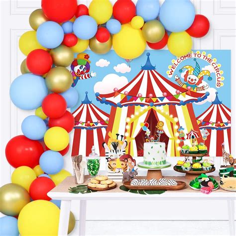 Buy Pcs Circus Party Decorations Set Carnival Backdrop Party