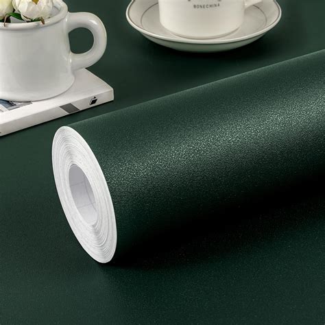 Practicalws Dark Green Peel And Stick Wallpaper 157x3937 Solid