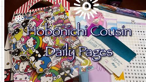 Hobonichi Cousin Daily Pages September Youtube