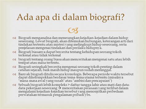 Biografiotobiografi Sederhana Ppt Download