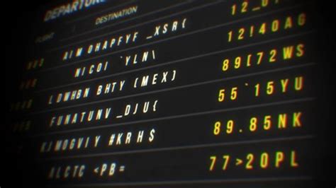 Airport Departure Board Loop 4k Animation Stock Footage Video (100% ...