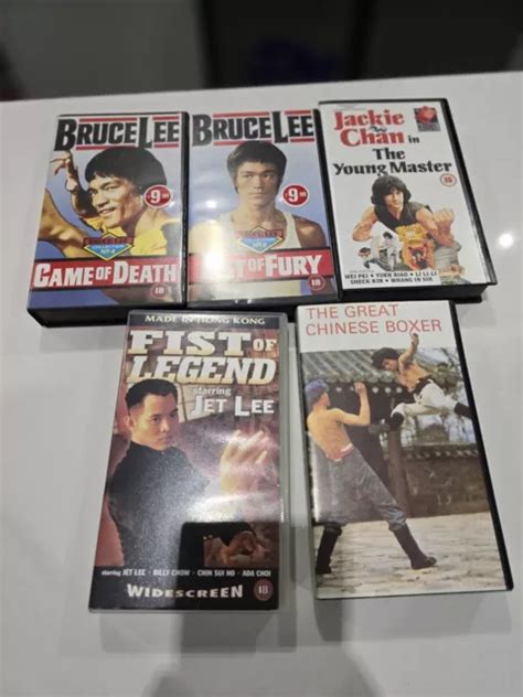 Job Lot X Vhs Video Tapes Martial Arts Bruce Lee Jackie Chinese Boxer