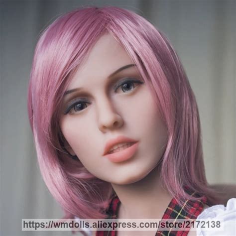 Wmdoll Silicone Sex Dolls Head Realistic Japanese Love Doll Real Oral