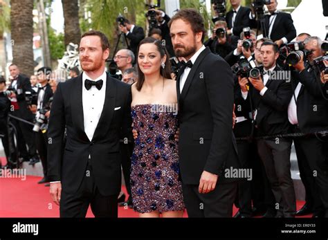 Cannes France 23rd May 2015 Michael Fassbender Marion Cotillard And Justin Kurzel Attending