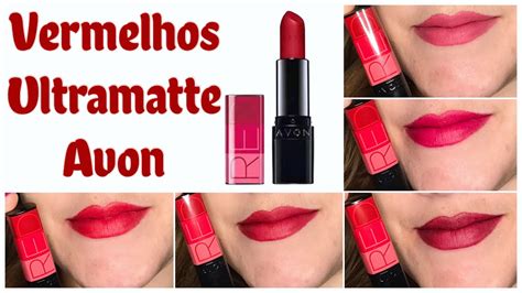 Batom Ultramatte Vermelho Avon YouTube