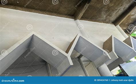 View Concrete Canopy of the Building Stock Photo - Image of brown ...