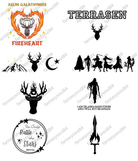 Throne Of Glass Svg Png Pdf Bundle Etsy