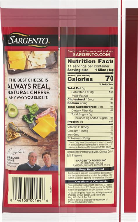 Sargento Natural Cheese Baby Swiss Planogram Back