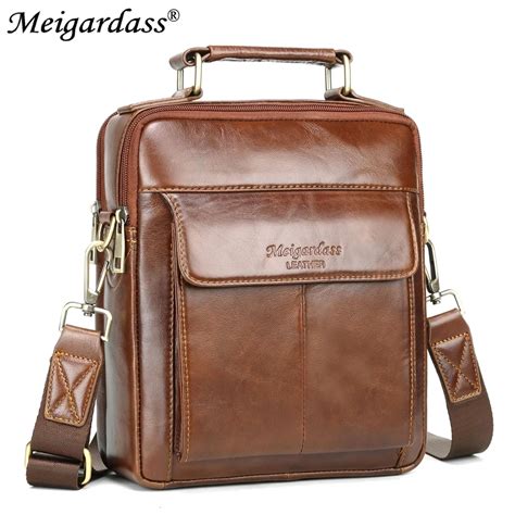 Meigardass Brand Genuine Leather Shoulder Bags For Men 2020 Casual Men