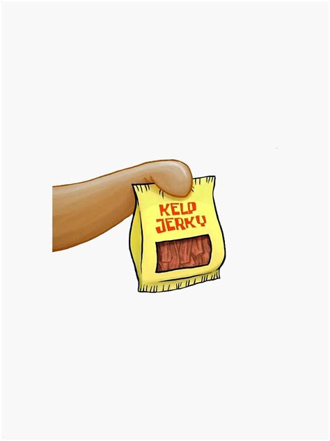 Spongebob Kelp Jerky Sticker For Sale By Billion6 Redbubble