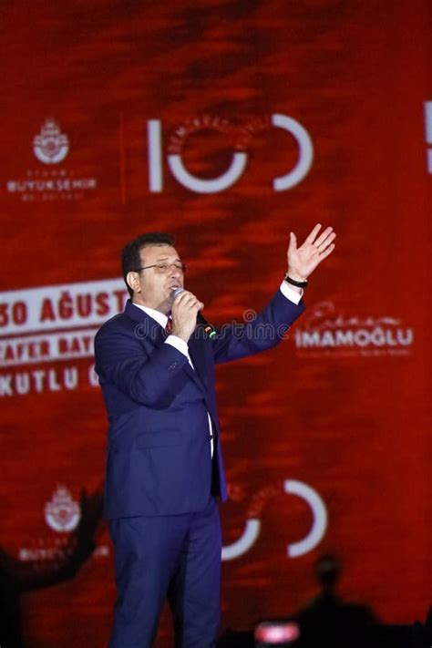 30 08 2023 Istanbul Turkiye Istanbul Mayor Ekrem Imamoglu Talking