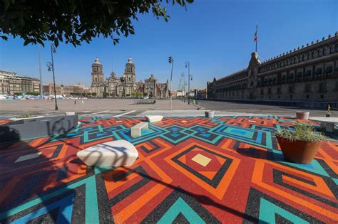 Así se ve el Zócalo Peatonal en la Ciudad de México