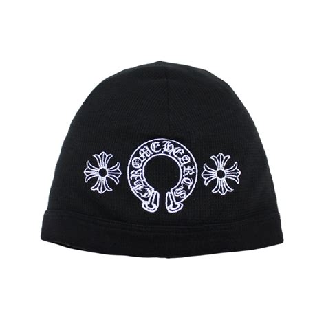 Chrome Hearts Horseshoe Skull Cap Beanie Black Limited Stock