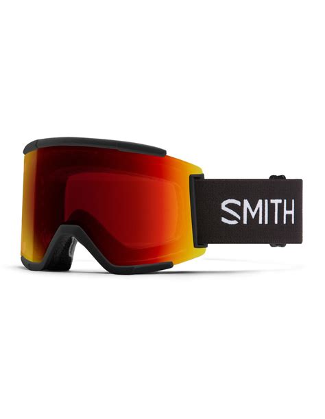 Smith Squad Xl Black Chromapop Sun Red Mirror Maschere Da Sci Snowleader