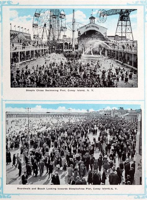 70 Vintage Coney Island Beach Boardwalk And Amusement Park Scenes 1890s