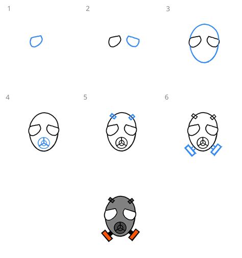 10+ Easy and Simple Gas Mask Drawing Ideas - Drawing Photos