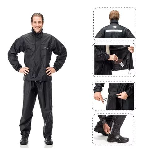 Capa Roupa Chuva Conjunto Jaqueta Cal A Motoqueiro Refor Ada Frete Gr Tis