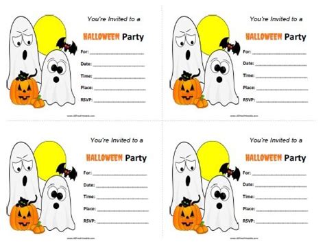 Halloween Party Invitations – Free Printable