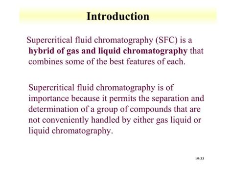 Supercritical Fluids Chromatoghraphy Sfc Ppt