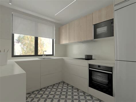 Cocina Santos Blanca En Forma De U Docrys Dc