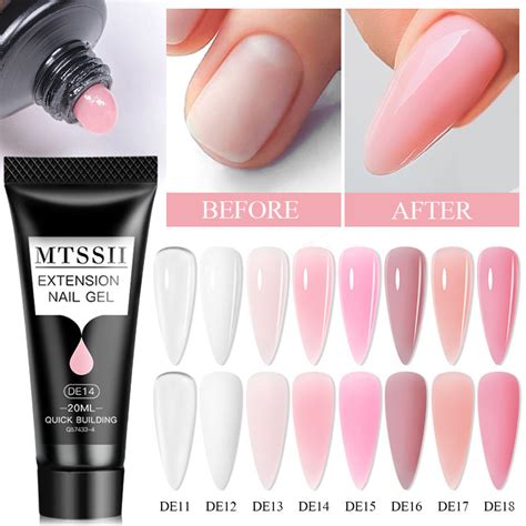 Mtssii 20ml Gel Nail Polish Extension Clear Polygel Nail Design Jelly