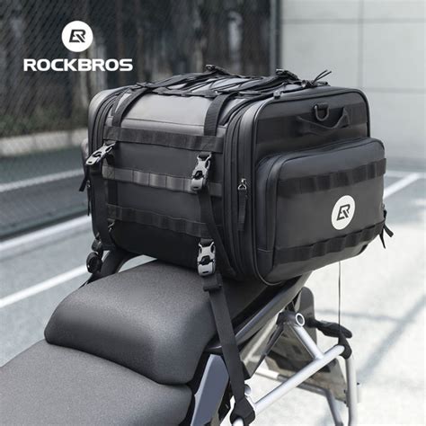 Rockbros Motorcycle Bag Waterproof Pvc Motorcycle Seat Bag Big Capacity