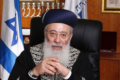 Jerusalem Chief Rabbi Condemns Homosexuality