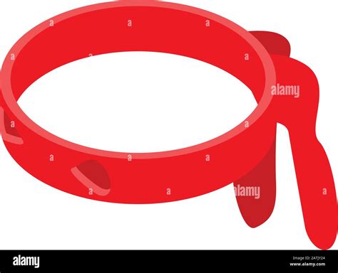 Ninja Red Band Icon Isometric Style Stock Vector Image Art Alamy