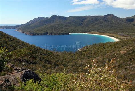 Wineglass Bay Freycinet National Park Tasmania Australia Stock Photo