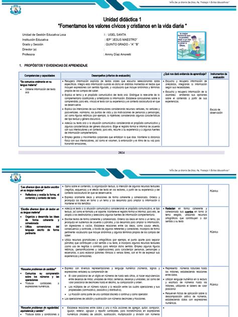 Unidad De Aprendizaje Marzo 5º A Jm 2019 Pdf Organismos Aprendizaje