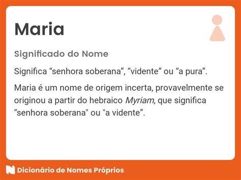 Significado Do Nome Maria