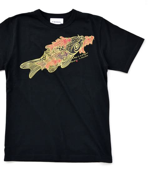 Red Carp Tee〈blk〉｜ki Yan Stuzio Online