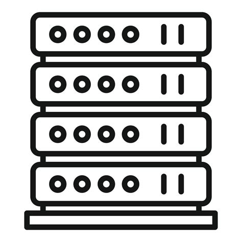 Server Rack Icon Outline Style 14646296 Vector Art At Vecteezy