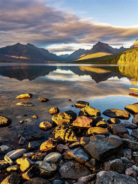 Lake Mcdonald Sunset Photograph By Tim Reagan Fine Art America